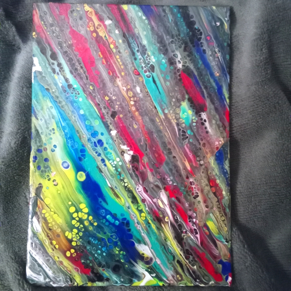 'Racing Thoughts' Original Abstract Fluid Art